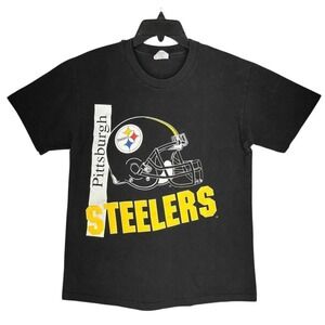 Vintage 90s Pittsburgh Steelers NFL Football Shirt Mens M Hanes Heavyweight Team